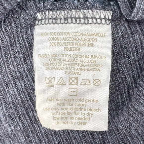 We The Free Gray Tan Geometric High Low Sleeveless Top Size Medium Women’s - Picture 7 of 7